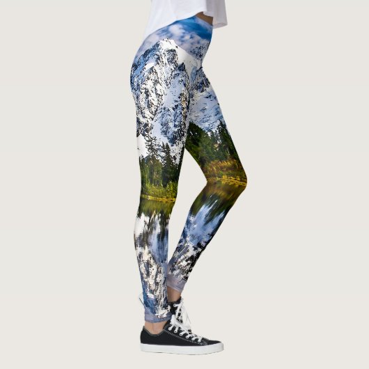 Berge - See - Schnee - Natur Leggings (Rechts)