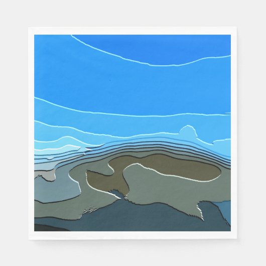 BERGE SERVIETTE (Vorderseite)