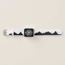 Berge Silhouette Apple Uhrenband