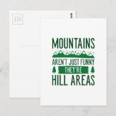 Berge sind Hügelgebiete Postkarte (Vorne/Hinten)