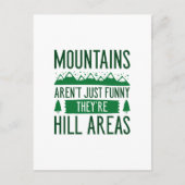 Berge sind Hügelgebiete Postkarte (Vorderseite)