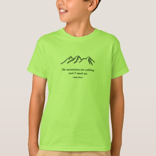 Berge sind Nennen/Schnee gespitzte mtns T-Shirt (Vorderseite)