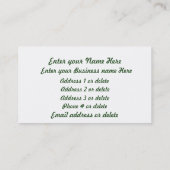 Berge sind Nennen/Schnee gespitzte mtns Visitenkarte (Rückseite)