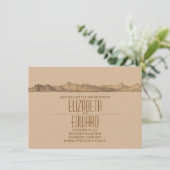 Berge speichern die Datumskarten Save The Date (Stehend Vorderseite)