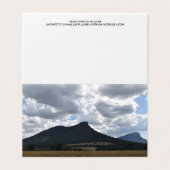 Berge Sturgeon und Abrupt unter dramatischen Wolke (Außenseite Aufgefaltet)