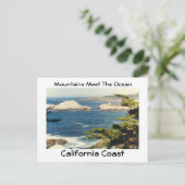 Berge treffen auf den Ozean Postkarte (Stehend Vorderseite)