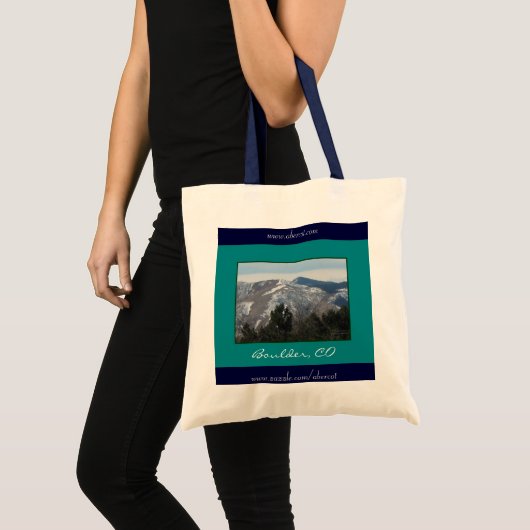 Berge u. Bäume, Boulder, Co-Taschen-Tasche Tragetasche (Vorderseite (Produkt))