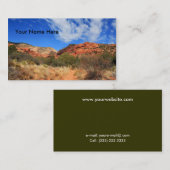 Berge u. Cloudscape Visitenkarte (Vorne/Hinten)