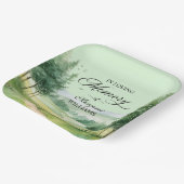 Berge und Bäume feiern Lebensbeerdigung Pappteller (Gewinkelt)