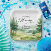 Berge und Bäume feiern Lebensbeerdigung Pappteller (Party)