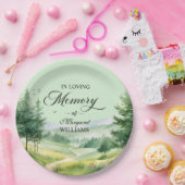 Berge und Bäume feiern Lebensbeerdigung Pappteller (Party)