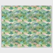 Berge und Bäume Geschenkpapier (Flach)