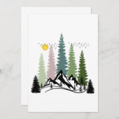 BERGE UND BÄUME KALMNATUR EINLADUNG (Vorne/Hinten)