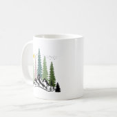 BERGE UND BÄUME KALMNATUR KAFFEETASSE (Vorderseite Links)