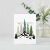 BERGE UND BÄUME KALMNATUR POSTKARTE (Stehend Vorderseite)