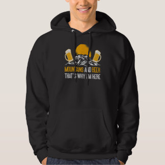 Berge und Bier Das ist der Grund, warum ich hier b Hoodie