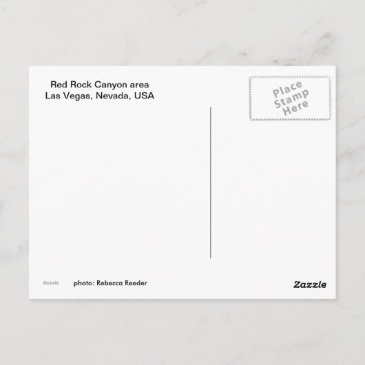 Berge und Canyon mit Schnee Postkarte (Rückseite)