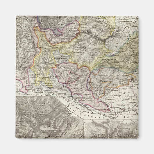 Berge und Flüsse des Harz Magnet (Vorne)