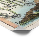 Berge und Flüsse in der Welt 1823 Poster (Ecke)