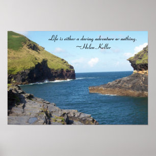 Berge und Flüsse Poster