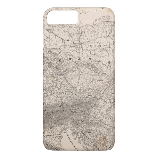 Berge und Flüsse von Europa Case-Mate iPhone Hülle (Rückseite)