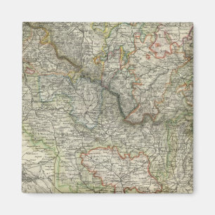 Berge und Flüsse von Hildburghausen Deutschland Magnet