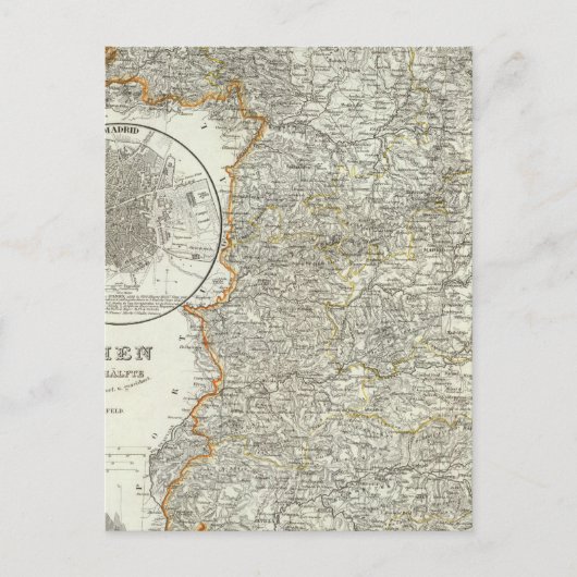 Berge und Flüsse von Madrid Postkarte (Vorderseite)