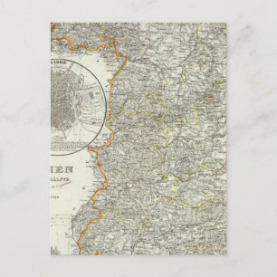 Berge und Flüsse von Madrid Postkarte