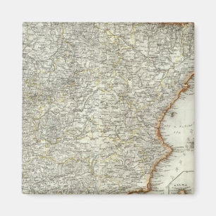 Berge und Flüsse von Madrid, Spanien Magnet