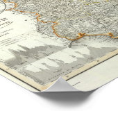 Berge und Flüsse von Madrid, Spanien Poster (Ecke)