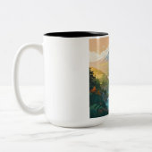 Berge und Flüsse Zweifarbige Tasse (Links)