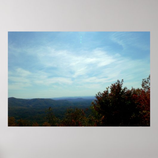 Berge und Himmel Poster (Vorne)