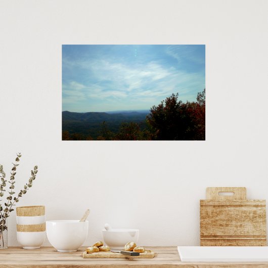 Berge und Himmel Poster (Küche)