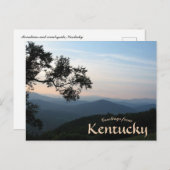 Berge und Landschaft in Kentucky Postkarte (Vorne/Hinten)