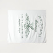 Berge und Martinis Bachelorette Hintergrund Wandteppich (Vorderseite (Horizontal))