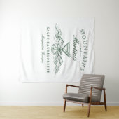 Berge und Martinis Bachelorette Hintergrund Wandteppich (Beispiel (Horizontal))