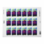 Berge und Meer Adressaufkleber (Vorne)