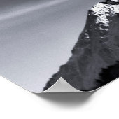 Berge und Mond Poster (Ecke)