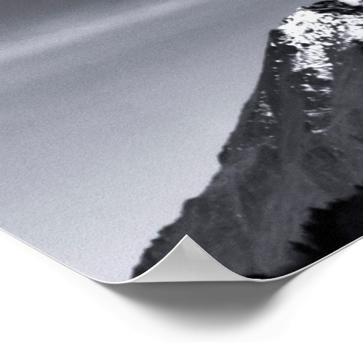 Berge und Mond Poster (Ecke)