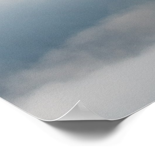 Berge und Nebel Poster (Ecke)