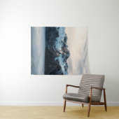 Berge und Nebel Wandteppich (Beispiel (Horizontal))
