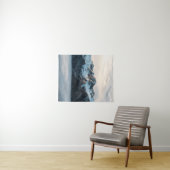 Berge und Nebel Wandteppich (Beispiel (Horizontal))