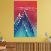 Berge und Nebelhöhe Leinwanddruck (Insitu (Wohnzimmer))