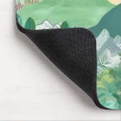 Berge und Palmen Mousepad (Ecke)