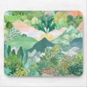 Berge und Palmen Mousepad (Vorne)