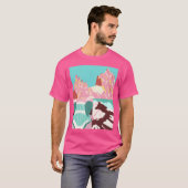 Berge und Schnee aktiv T-Shirt (Vorne ganz)