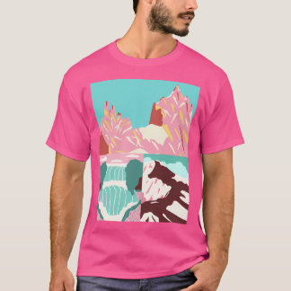 Berge und Schnee aktiv T-Shirt