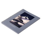 Berge und Schneehöhe im Winter Notizblock (Linke Seite)