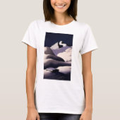 Berge und Schneehöhe im Winter T-Shirt (Vorderseite)