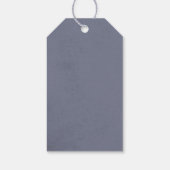 Berge und Schneehügel im Winter zum Geburtstag Geschenkanhänger (Rückseite)